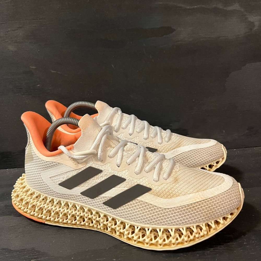 adidas 4DFWD 2 Women’s Size 10 Running Shoes White Orange GX9267